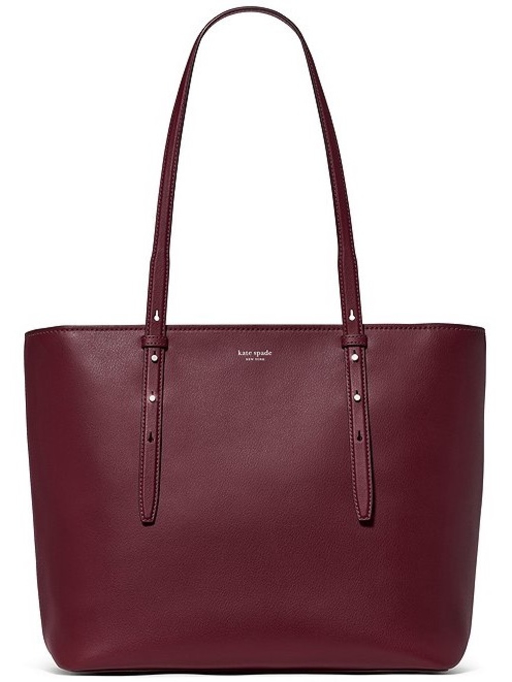 kate spade Burgundy Leather Tote Bag